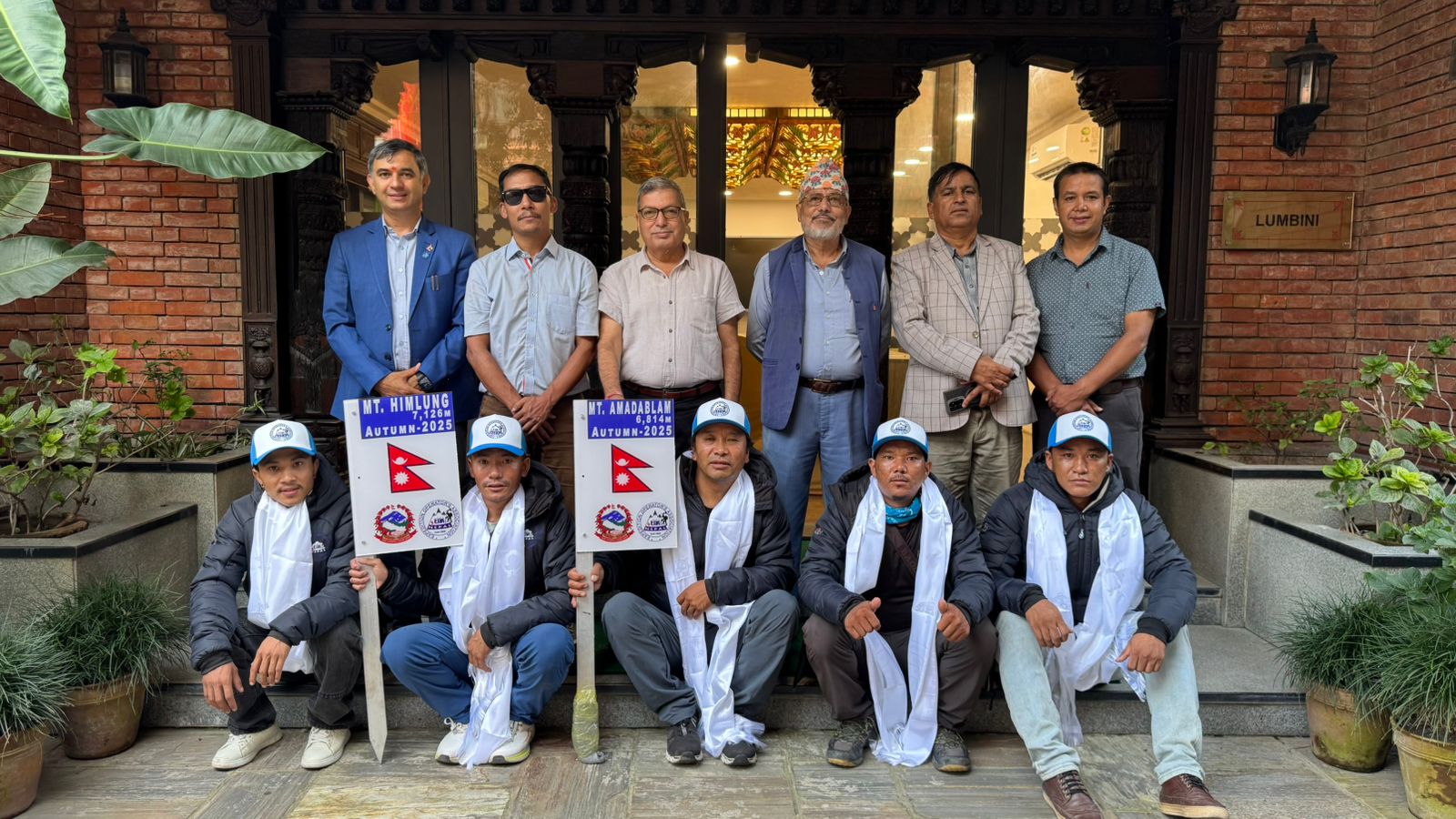 Expedition Operators Association Nepal flags off route-fixing teams for Ama Dablam and Himlung Himal